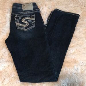 Silver Aiko Distressed Jeans